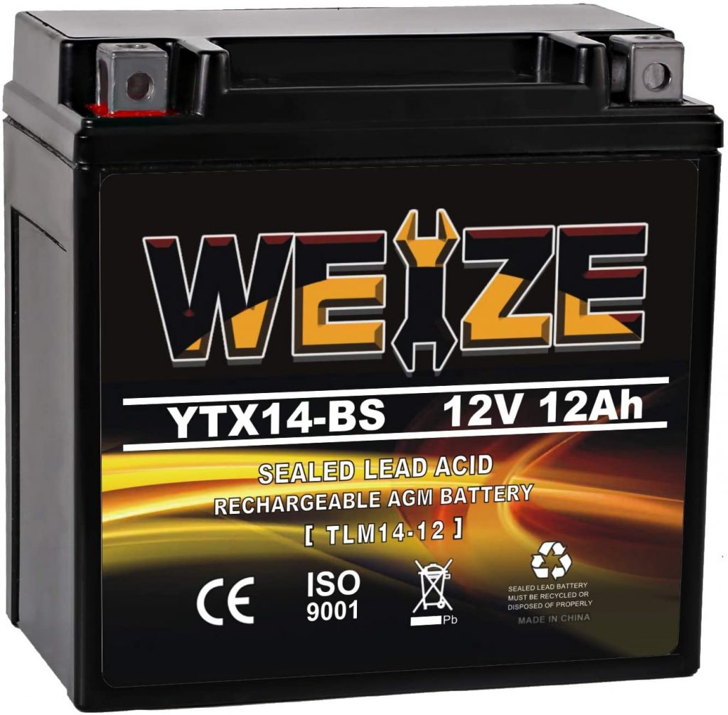  Weize YTX14 BS ATV Battery