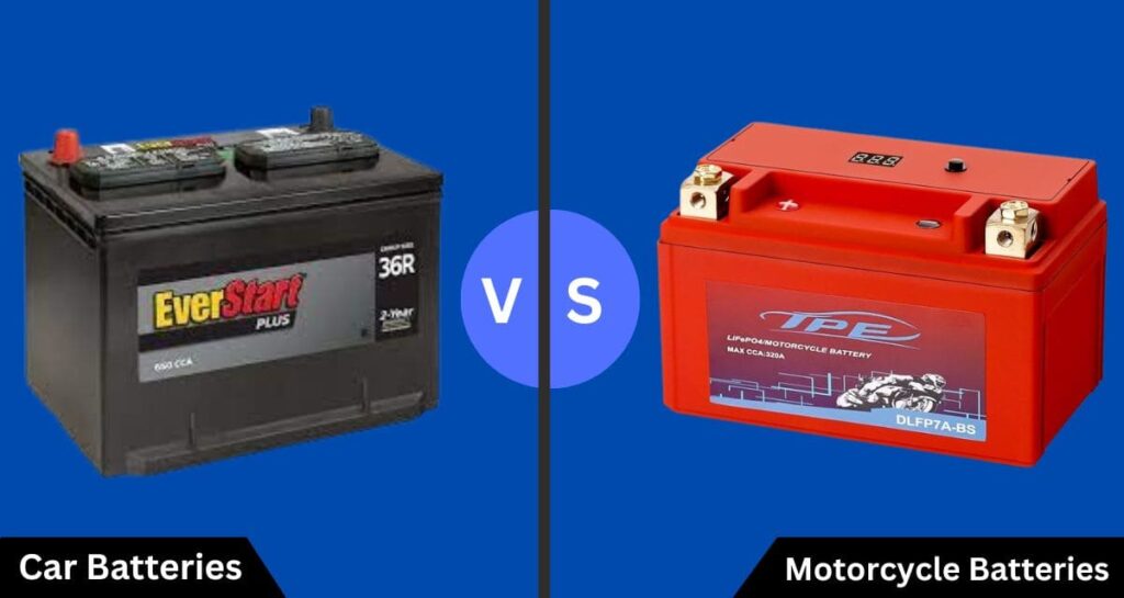  Differences Between Motorcycle and Car Batteries