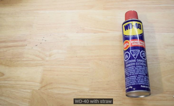  WD-40 or acetone